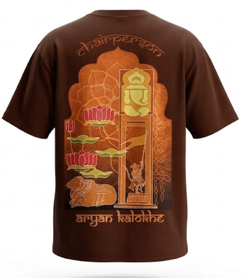 Ganesh Utsav '26 t-shirt — back view